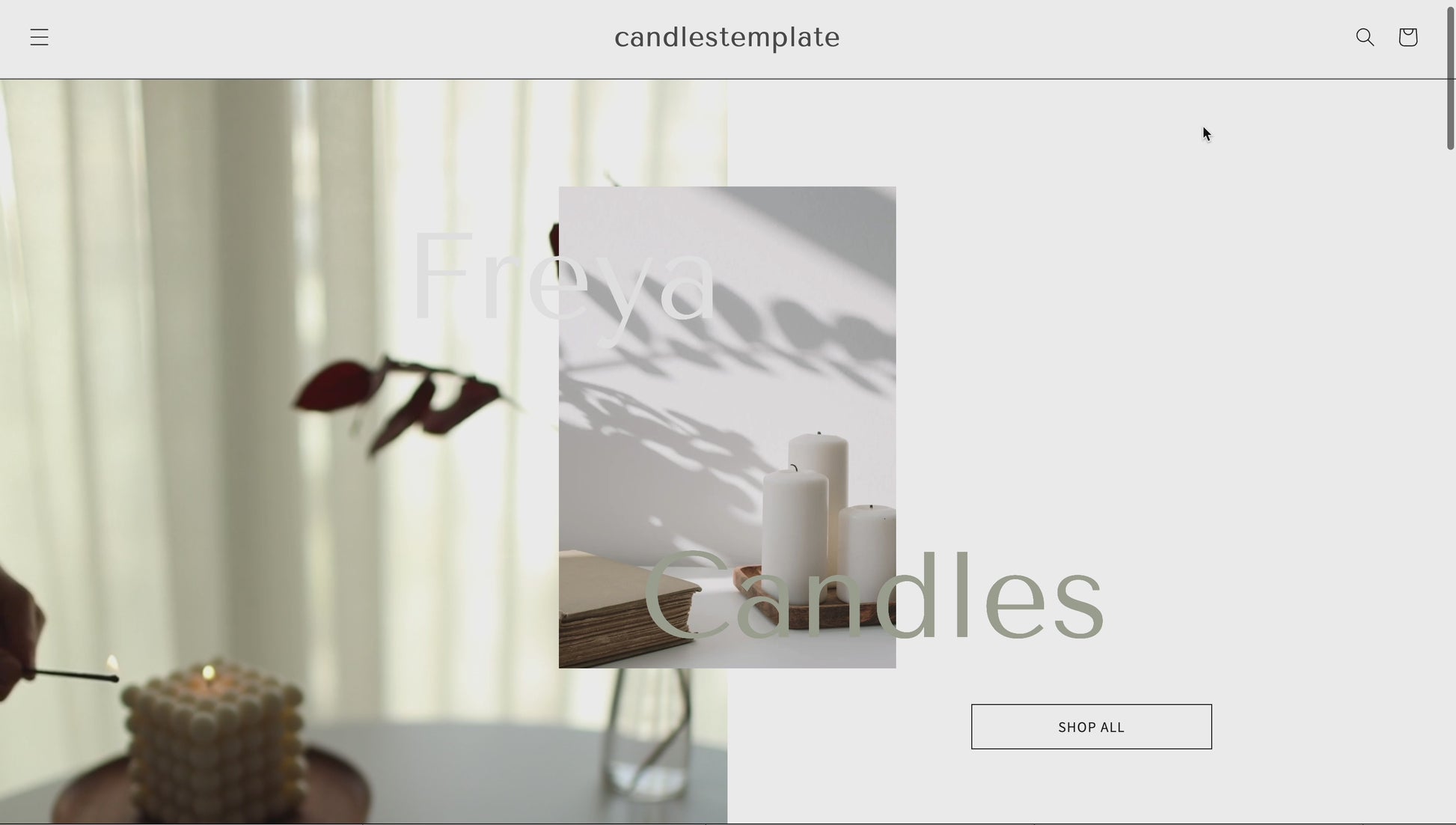 Shopify Candles Template